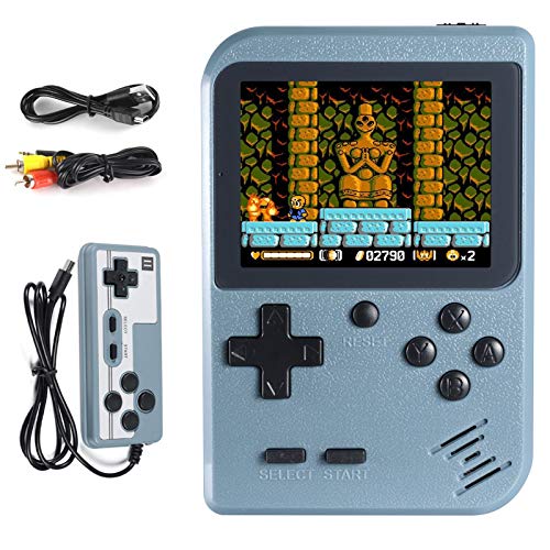 Hbaid Handheld-Spielekonsole, Retro-Mini-Spiel-Player mit 500 klassischen Spielen, 7.6 cm (3 Zoll), 1020 mAh wiederaufladbarer Akku, Geschenk für Kinder und Erwachsene Cover