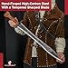 Armory Replicas™ Themistokles Xiphos Sword – Hand-Forged High Carbon Steel Greek Sword with Leather Sheath & Adjustable Shoulder Strap – Inspired by 300 Rise of an Empire