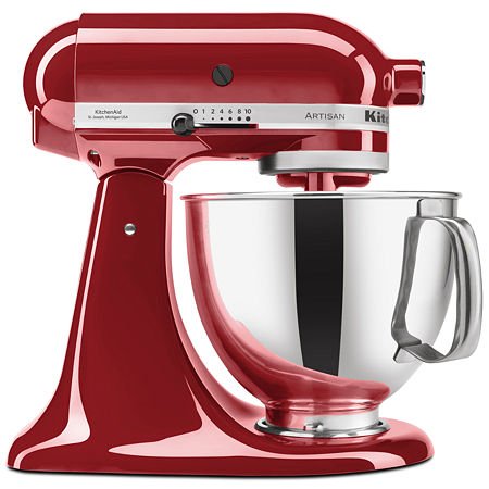 Image of KitchenAid KSM150PSCL Artisan Series 5-Qt. Stand Mixer with Pouring Shield - Crystal Blue
