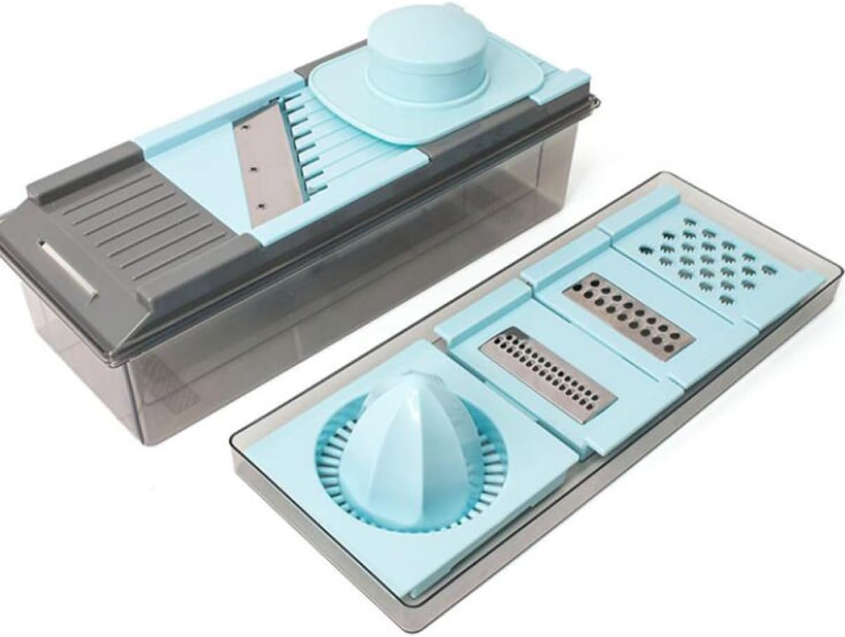 Ciieeo Multifunction Vegetable Cutter Manual Juicer and Squeezer Portable Slicer for Effortless Grating and Slicing of Vegetables for Home Kitchen and Restaurant Use