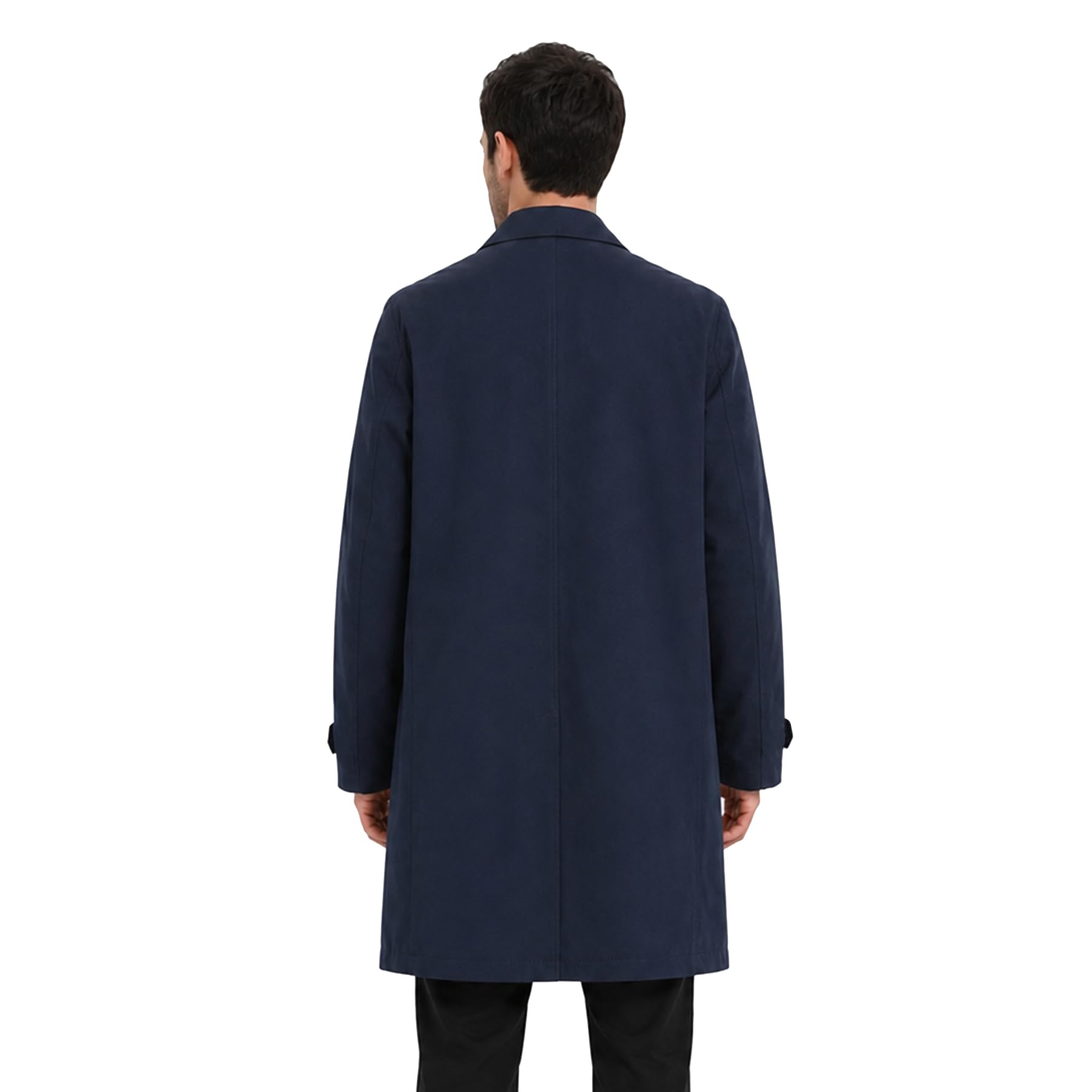 Allthemen Trench Uomo Monopetto Coton Cappotto Leggero Risvolto Media Lunghezza Giacca da Lavoro Primavera
