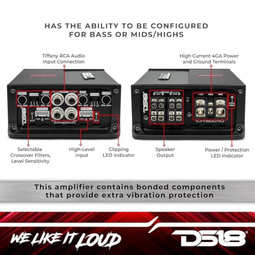 DS18 ION1600.4D 4-Channel Amp