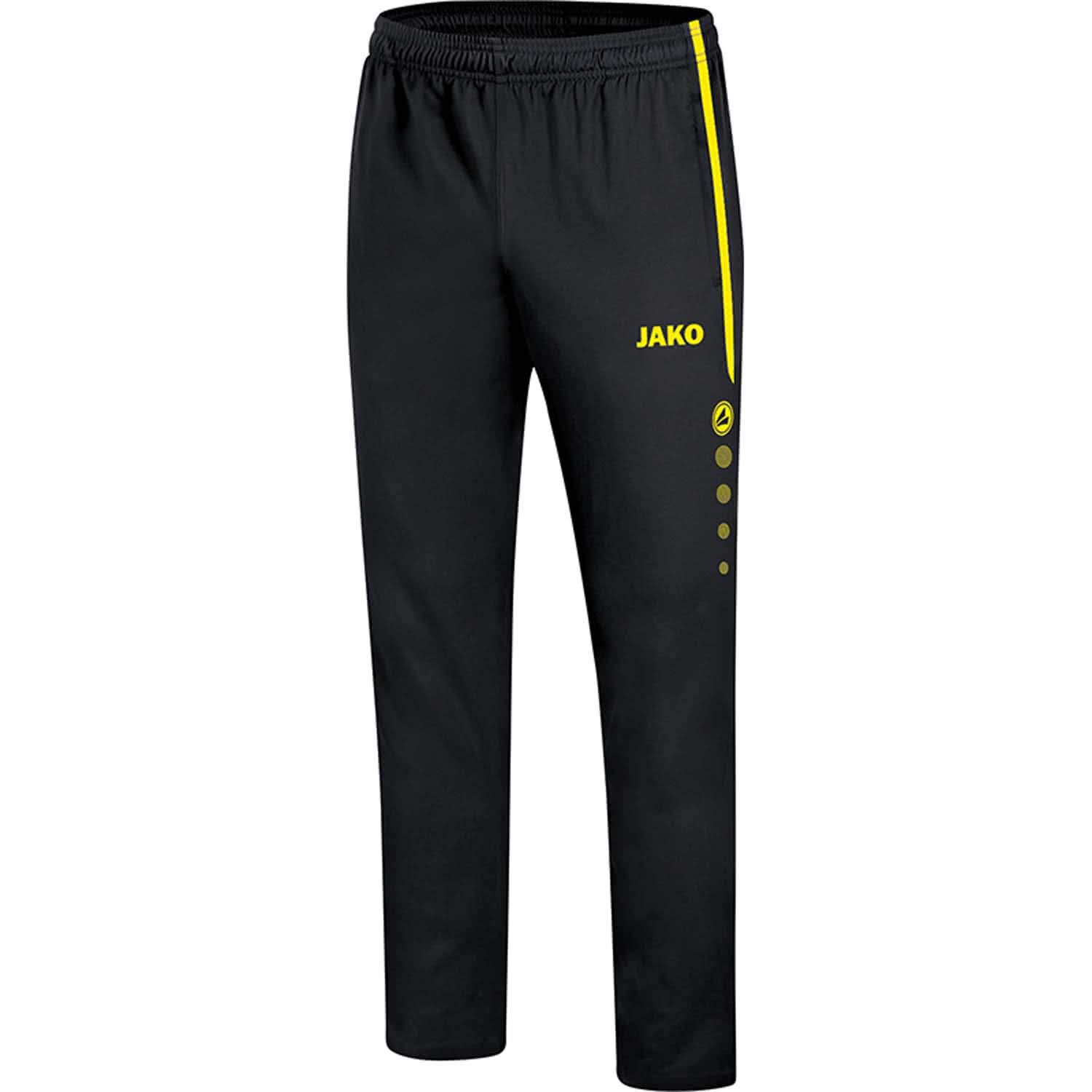 JAKO Kid's Striker 2.0 presentation pants Children's, Black/neon Yellow, 140