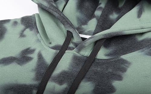 LittleSpring Men's Tie Dye Hoodies with Fleece Lined Pullover4
