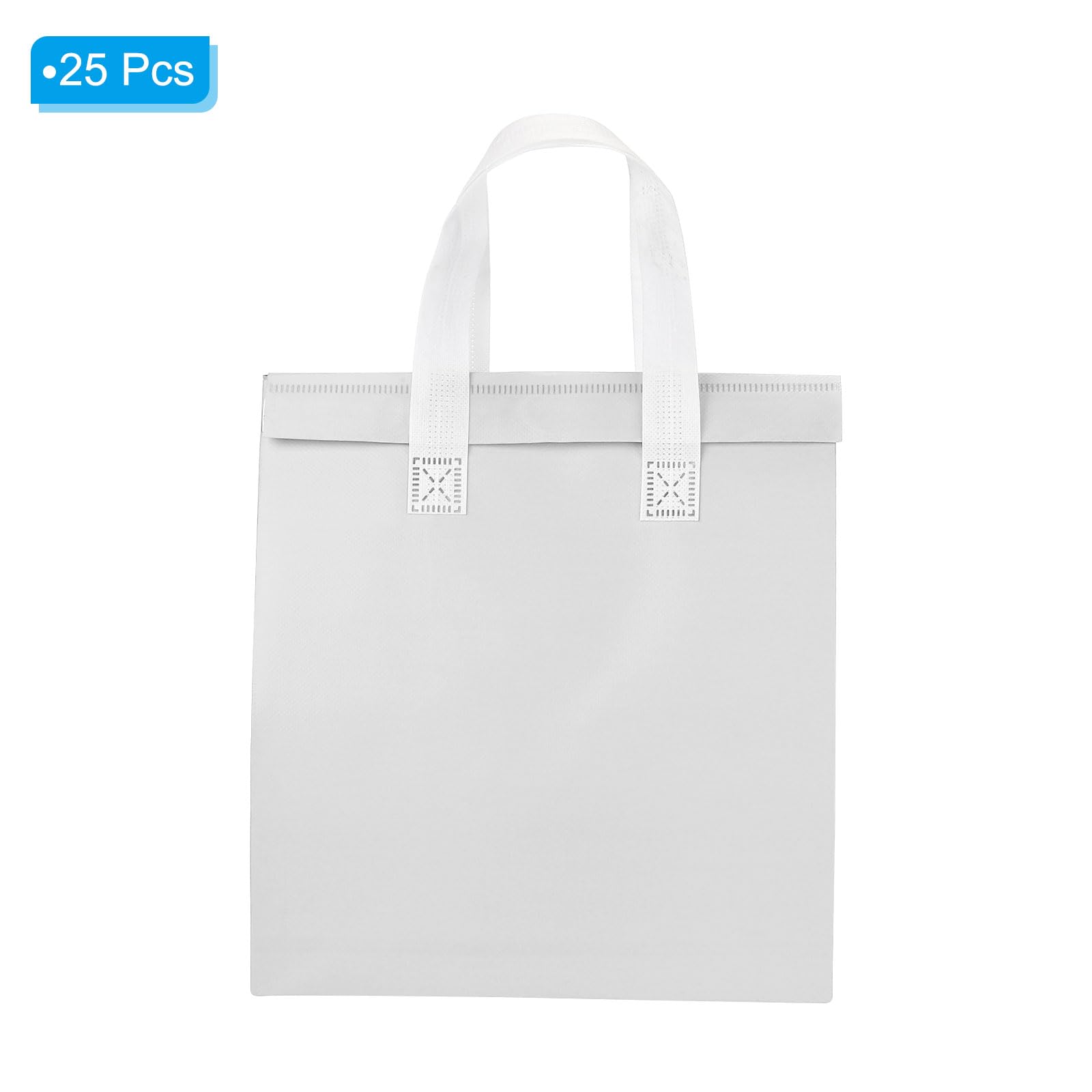 PATIKIL Bolsas aisladas para llevar, 25 bolsas térmicas de aislamiento para comestibles de 11.8 x 7.9 x 12.6 pulgadas para entrega de alimentos congelados fríos y calientes, color blanco