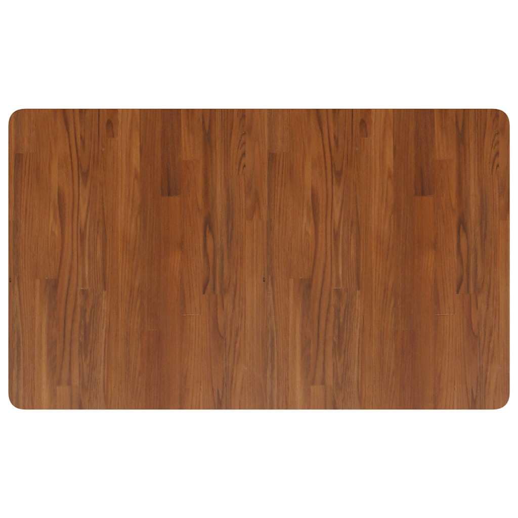 vidaXL Banco de Trabajo Rectangular Madera Maciza Roble 100x60x81,5 cm