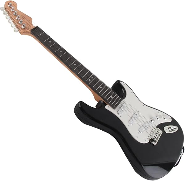 Generic Kids Electric Guitar Toy Creative Mini Instrument Kids Guitar for Music Exploration for Boy Girl (Red) - 5