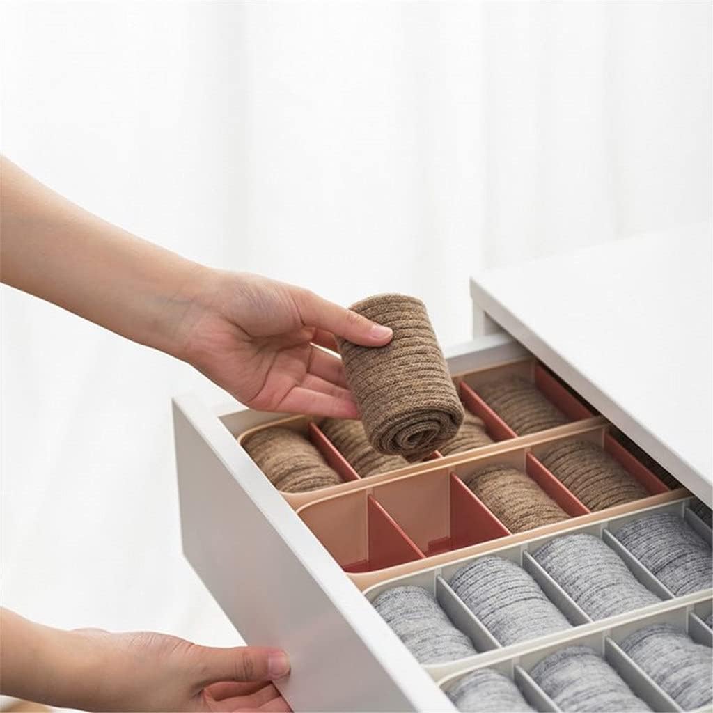 5 Grid Underwear Sock Storage Organizer Drawer Classification Bra Pants Divider Wardrobe Cosmetics Box