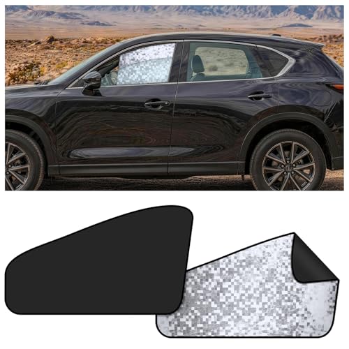 Image of ZATOOTO Front Side Window Sun Shade - 2 Pack Car Window Covers 99% UV Light Block Car Curtains Magnetic Side Window Sun Shade Keeps Cooler for Breastfeeding, Taking a nap, Changing Clothes, Camping