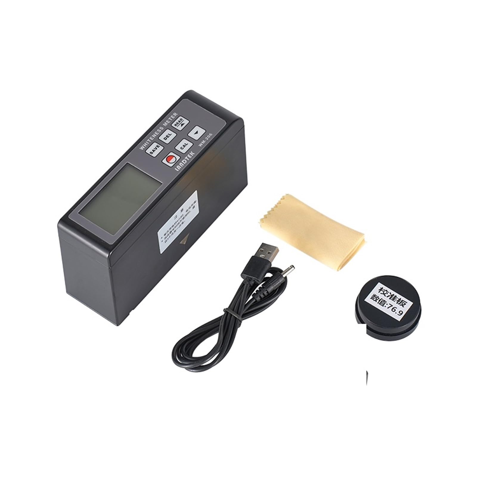 Misuratore di bianchezza WM-206 Misuratore di bianchezza con Display Digitale a Luce Blu, misuratore di bianchezza con Sorgente Luminosa a LED da 45°, 0%~120%