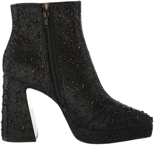 Betsey Johnson Women's Della Ankle Boot, Black, 7 | Image 5