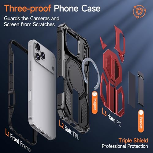 Coque iPhone 16 Pro magnétique bleu silicone rigide antichoc