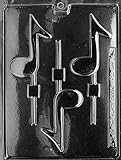 Cybrtrayd J005 Musical Note Lolly Chocolate Candy Mold with Exclusive Cybrtrayd Copyrighted Chocolate Molding Instructions