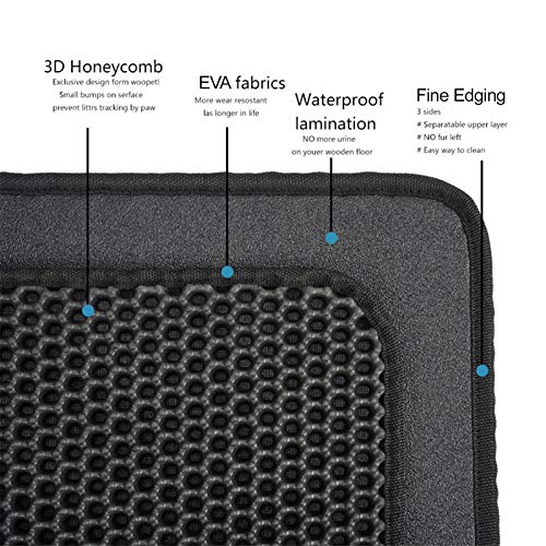 Tapete de areia para gatos,Funien Tapete de maca de gato dupla camada antiderrapante Animais de esti