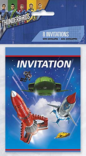 Unique Party 48934 - Thunderbirds Party uitnodigingen, Pack van 8 - Image 3