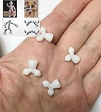 M03005-FS Jeton Hip Connectors 4 Pack Ball Socket Flexible Armature 3/32' for Toy Doll Bear Long Furby Armature MOREZMORE