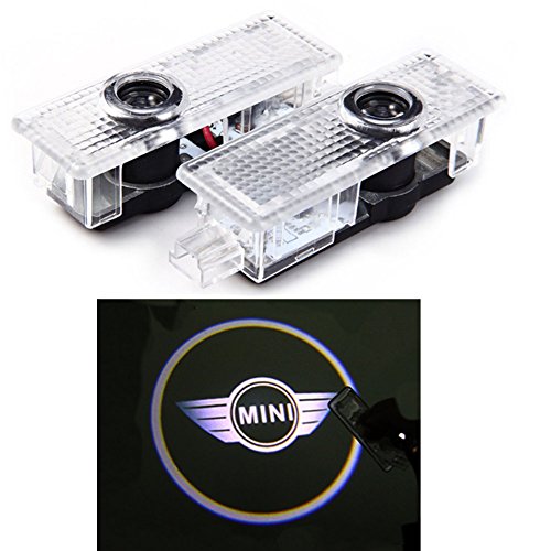 Notens 4u00a0pcs logotipo de luces LED para puerta de coche sombra proyector fantasma sombra luz cortesía Bienvenido Logo