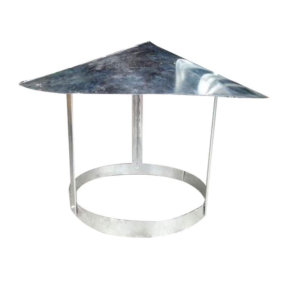 Chimney Cowl, Rain And Snow Cover Protector Cap Vent Cowl Top All Purpose Chimney Cowl White Iron,140mm-image-8