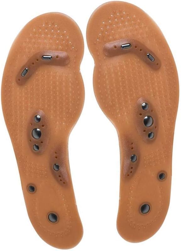 Acupressure Massage Shoe Insoles/Acupressure Magnetic Massage Foot Therapy Reflexology Pain Relief Shoe Insoles, Washable/Can be Cropped Smaller..