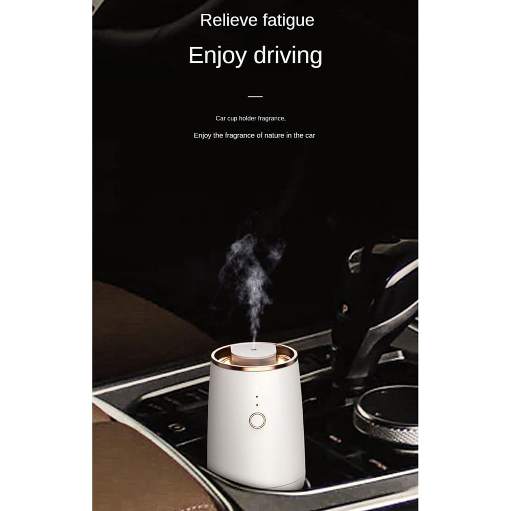 Difusor de aromaterapia de aceite esencial sin agua, portátil, eléctrico, para spa, hogar, mini coche, color negro