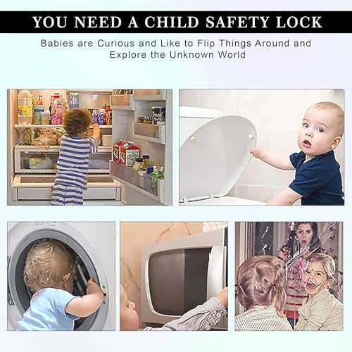 Image of GLUN 2 Piece Whale Shape Baby Safety Drawer Lock with Strong Adhesive, No-Drill Child Proof Cabinet & Fridge Lock, Double-Sided Tape for Drawers, Cupboards & Cabinets