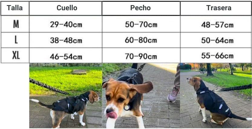 Total Anti-Zieh-Geschirr für Sport mit Hund, Laufen, Canicross, Schlitten, Mushing, Fahrrad, Roller... (L, Rot)