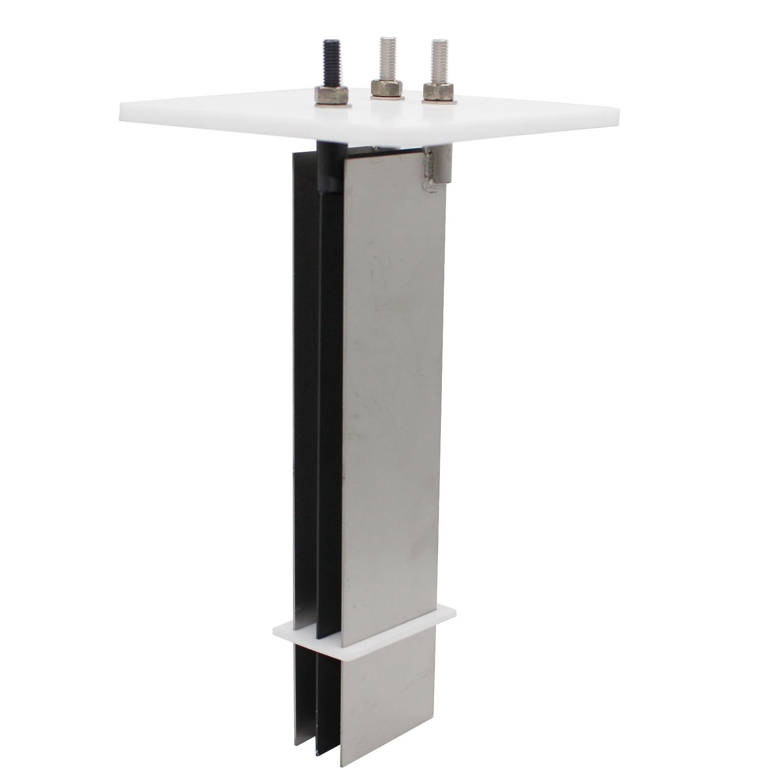 Titanium Electrodes MMO Assembly with Ruthenium-Iridium Coating and PTFE Partitions 1pc Titanium Anode+2pcs Titanium Cathode