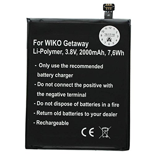  AccuCell batteria adatta per la Batteria per cellulare WIKO GETAWAY batteria tle14j14