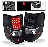 ZMAUTOPARTS Ford F150 Styleside LED Altezza Tail Brake Light Rear Lamp Black