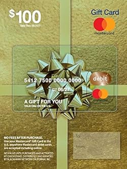 $100 Mastercard Gift Card (plus $5.95 Purchase Fee)