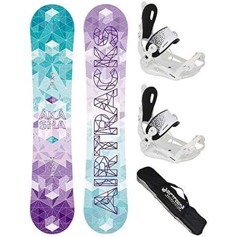 Airtracks Damen Snowboard-Set Akasha Lady Snowboard Freestyle Freeride 153 Cover