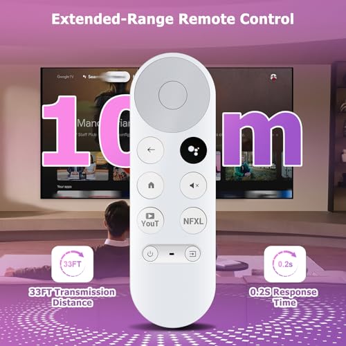 Télécommande Chromecast Pour Google TV 4K/HD – Remote Control Pour Google Chromecast Streaming Stick – Compatible with Avec Tous Les modèles Google TV et Télécommande Chromecast - Image 6