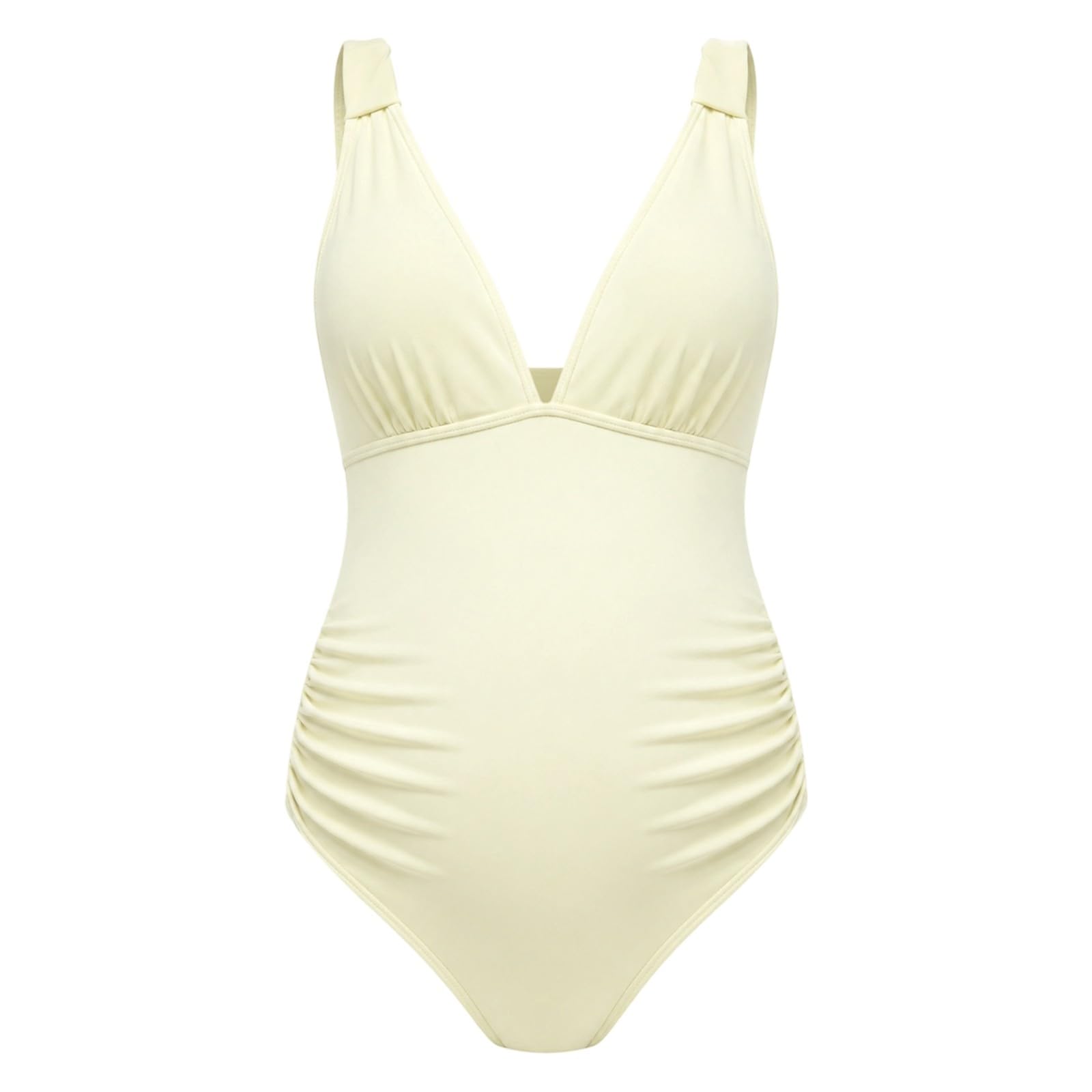 Generisch Maillot de bain de grossesse avec volants sur les épaules dissimulant le tour du ventre, cette élégante combinaison pour la grossesse au quotidien