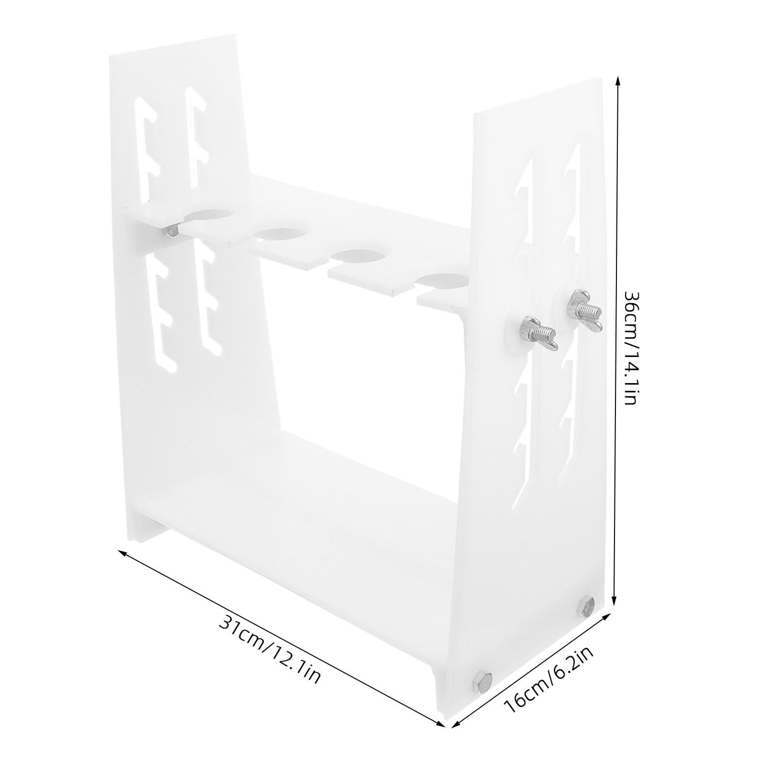 Soporte para Embudos de Laboratorio 4 Orificios y Altura Ajustable