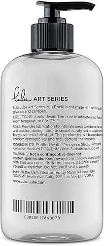 Miniatura 4 de Lubricante personal. Lubricantes naturales a base de agua Lulu Lube para hombres y mujeres (3 x 8 onzas)