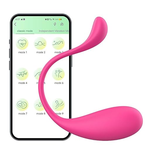 Vibrador Lophin Connect com Aplicativo Bluetooth para IOS ou Android 9 Estágios de Vibração Original e Lacrado - Silicone Cirurgico - Resistente a Agua - Recarregavel USB - Silencioso - SEXTOYONLINE
