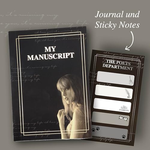 Taylor Swift Schreibset - Poets Department: Deko-Metalldose mit Journal, Stiften, Transferstickern, Büroklammern und mehr