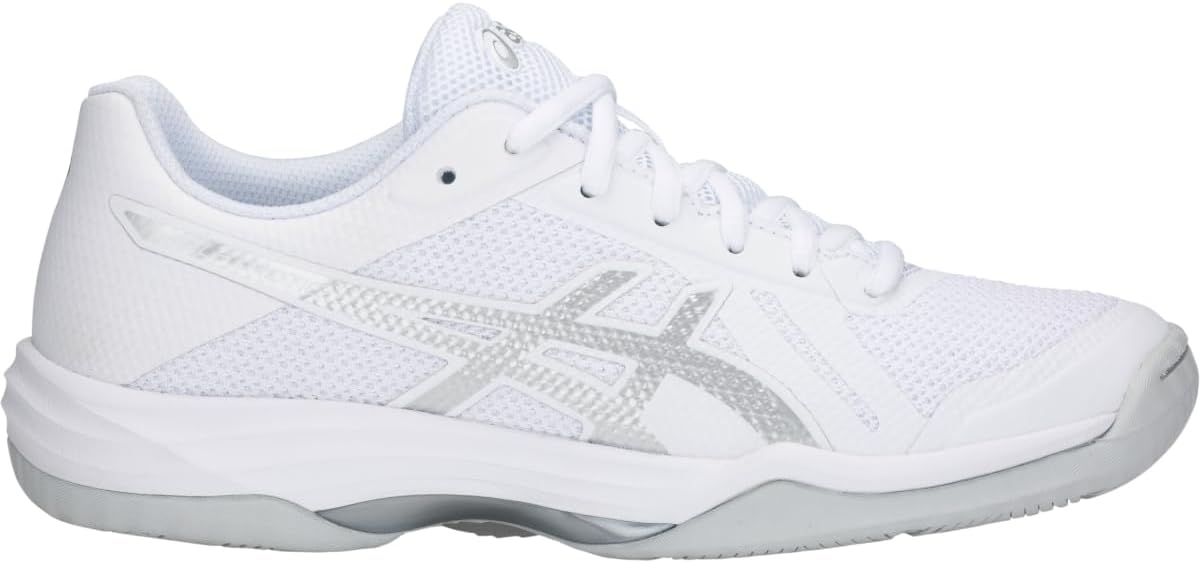 ASICS Women's Gel-Tactic 2 Volleyball Shoes, 7.5, White/Silver