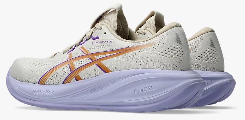 Image of ASICS Female Gel-Cumulus 28 Oatmeal /Fresh Air 8 Medium