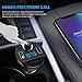 Criacr (Upgraded Version) Bluetooth FM Transmitter for Car, Wireless FM Radio Transmitter Adapter Car Kit, Dual USB Charging Ports, Hands Free Calling, U Disk, TF Card MP3 Music Player(Full Black)