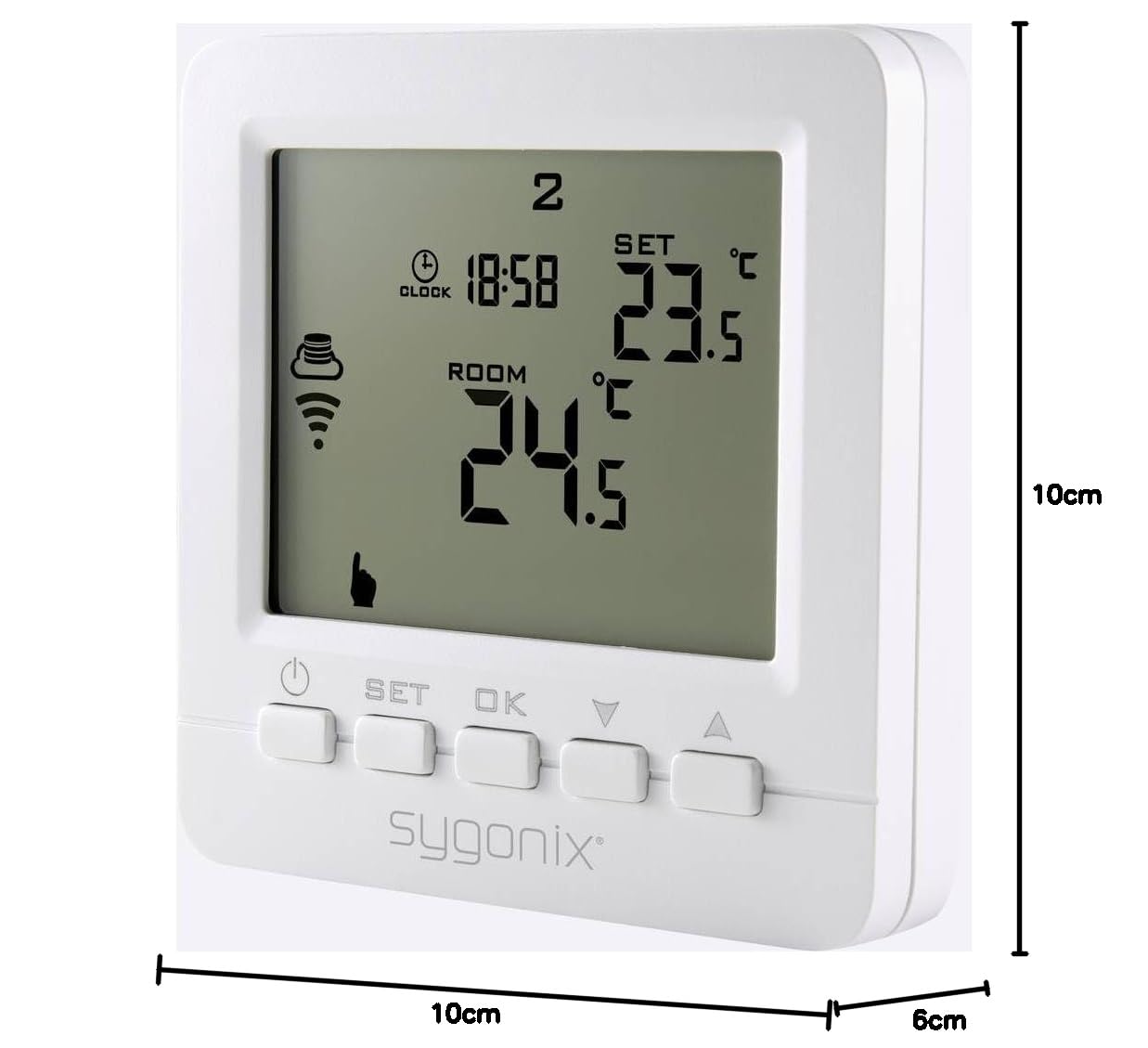 Sygonix SY-4500820 Funk-Raumthermostat Unterputz Wochenprogramm 1 St.