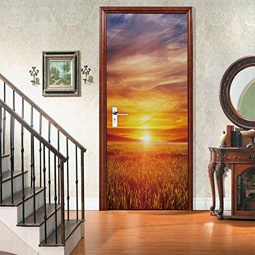 Trompe l'oeil auto-adhésif vinyle affiche de porte premium