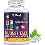 NuBest Tall 10+ - Advanced Bone Strength Formula - Supports Immunity, Healthy Development & Optimal Wellness - for Children (10+) & Teens Who Drink Milk Daily - 60 Capsules | 1 Month Supply