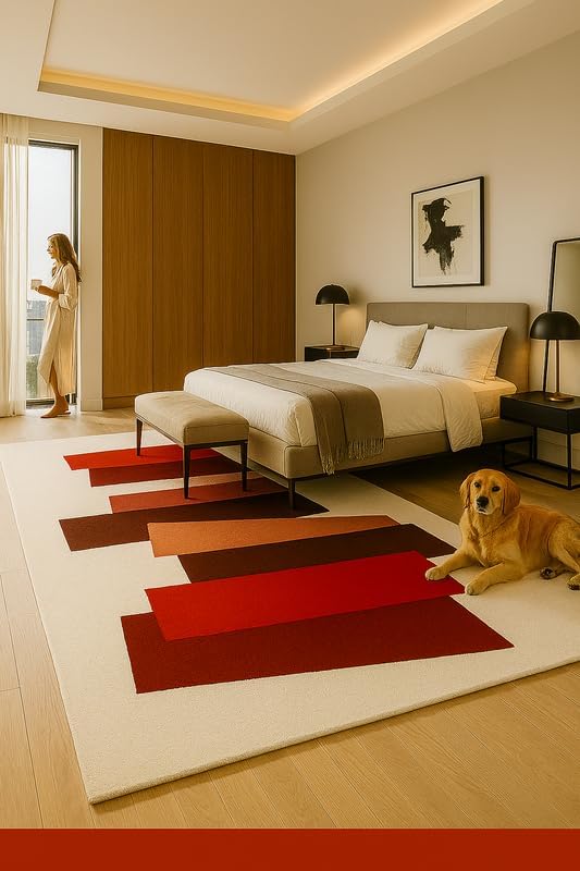 Image of Luxurious Tufted Woolen Carpet Collection Size 10 X 12 Feet (Color-Multi)