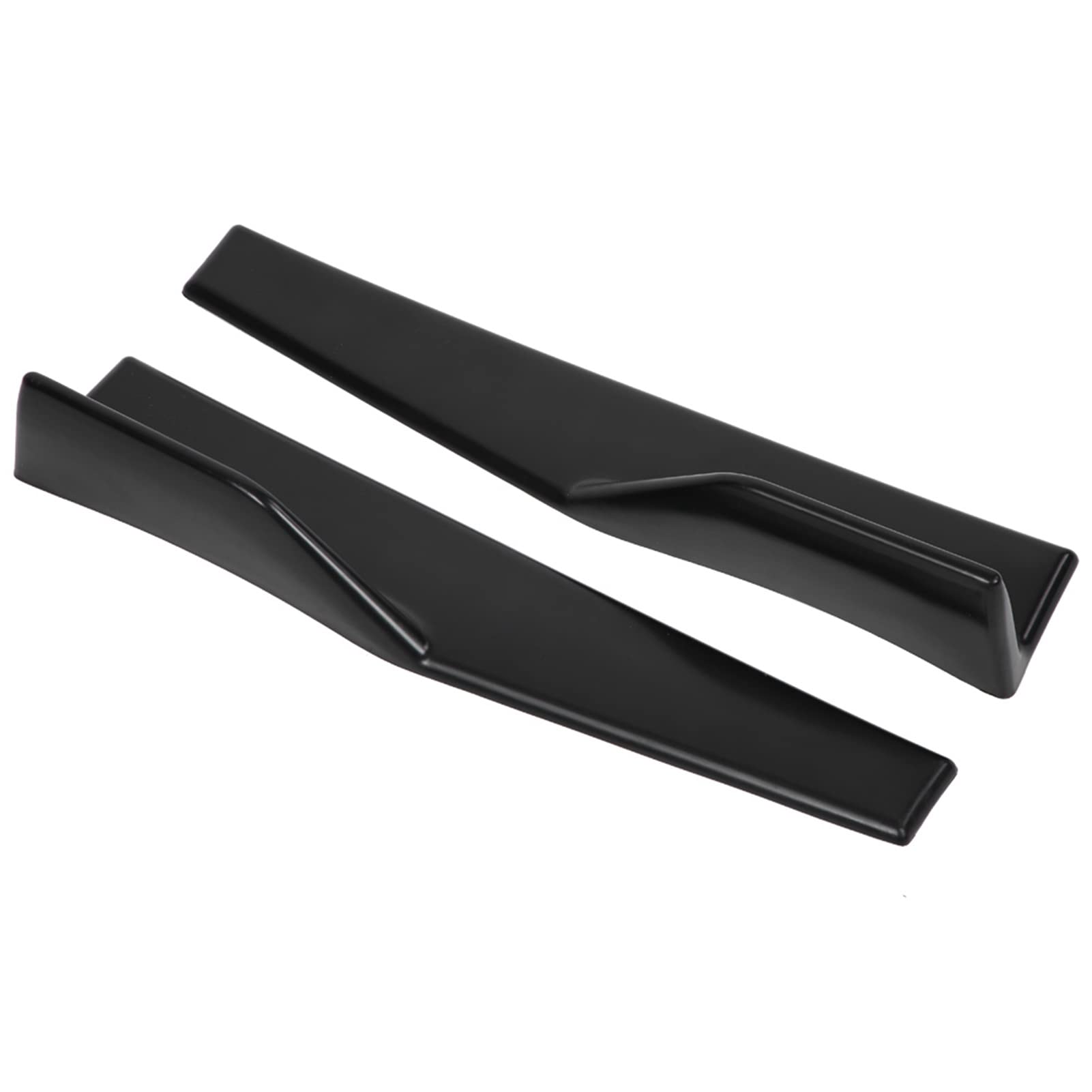 Séparateur de Jupes latérales | 2 pcs Voiture Universel Brillant Noir Côté Jupe Rocker Splitter Winglet Ailes Canard Diffuseur Bas de Caisse Jupe latérale Universelle+Jupe latérale Universelle Jupe l