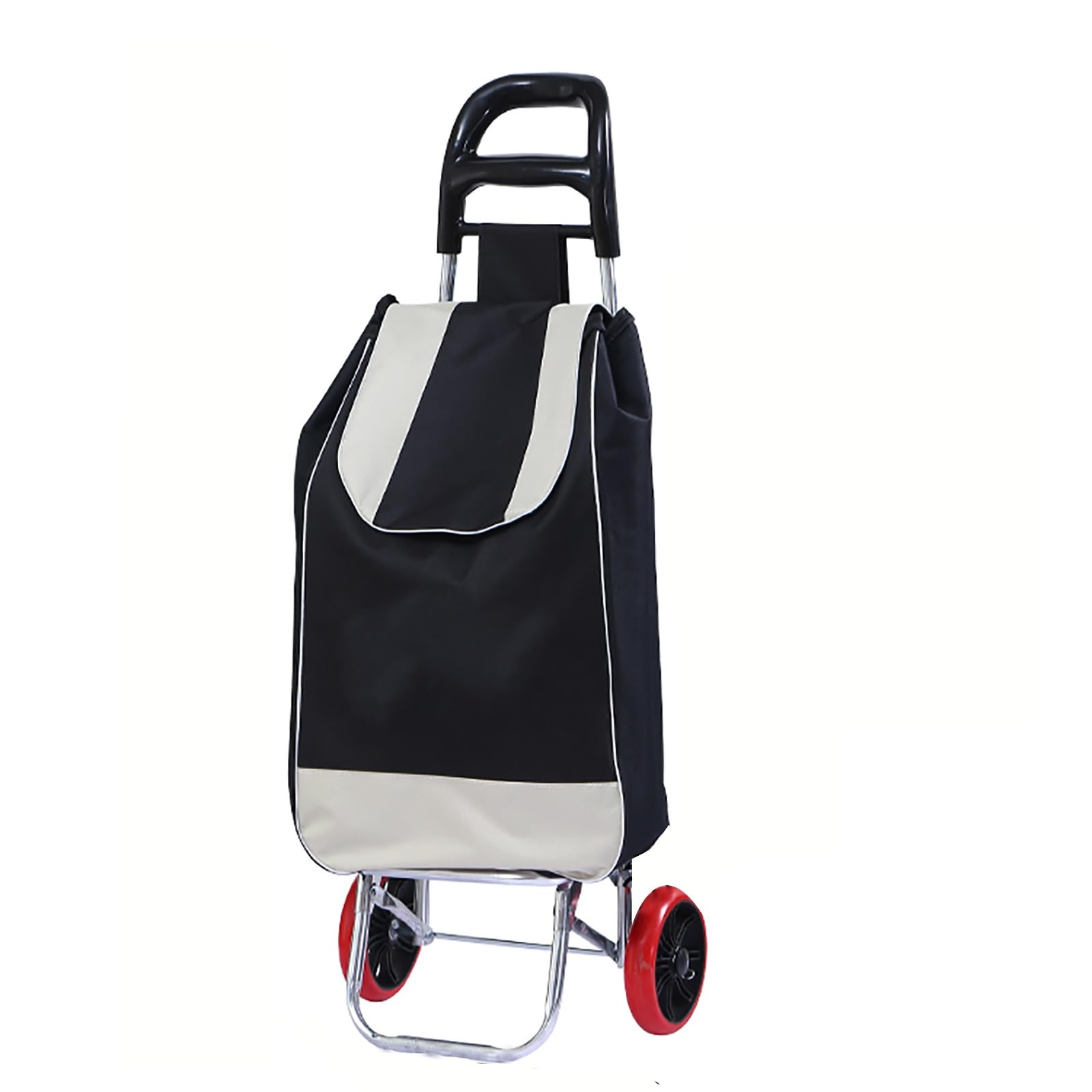JYBNBBE Folding Shopping Cart on Wheels - Portable Grocery Cart Lightweight & Foldable for Shopping Travel & Laundry - Ideal for Grocery Shopping & Errands