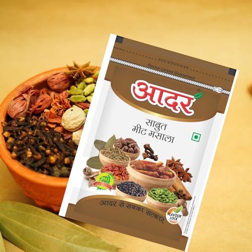 Image of Aadar Whole Meat Masala 50gm - Zipper Lock Freshness Seal Sabut Garam Masala 50g Mix of Aromatic Spices