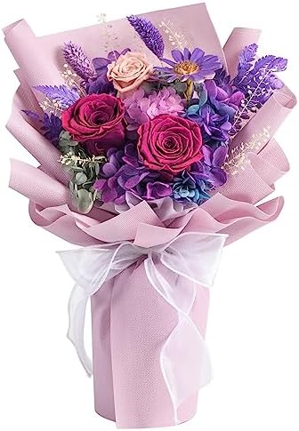 lovenfold Flowers for Delivery,Preserved Flowers Bouquets,Purple ...