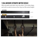 CCLIFE Gymnastikringe Gym Ringe Holz Fitness Trainingsringe Turnringe Olympische Gymnastic Rings fitnessringe Holzringe, Farbe:Gymnastikringe Holz