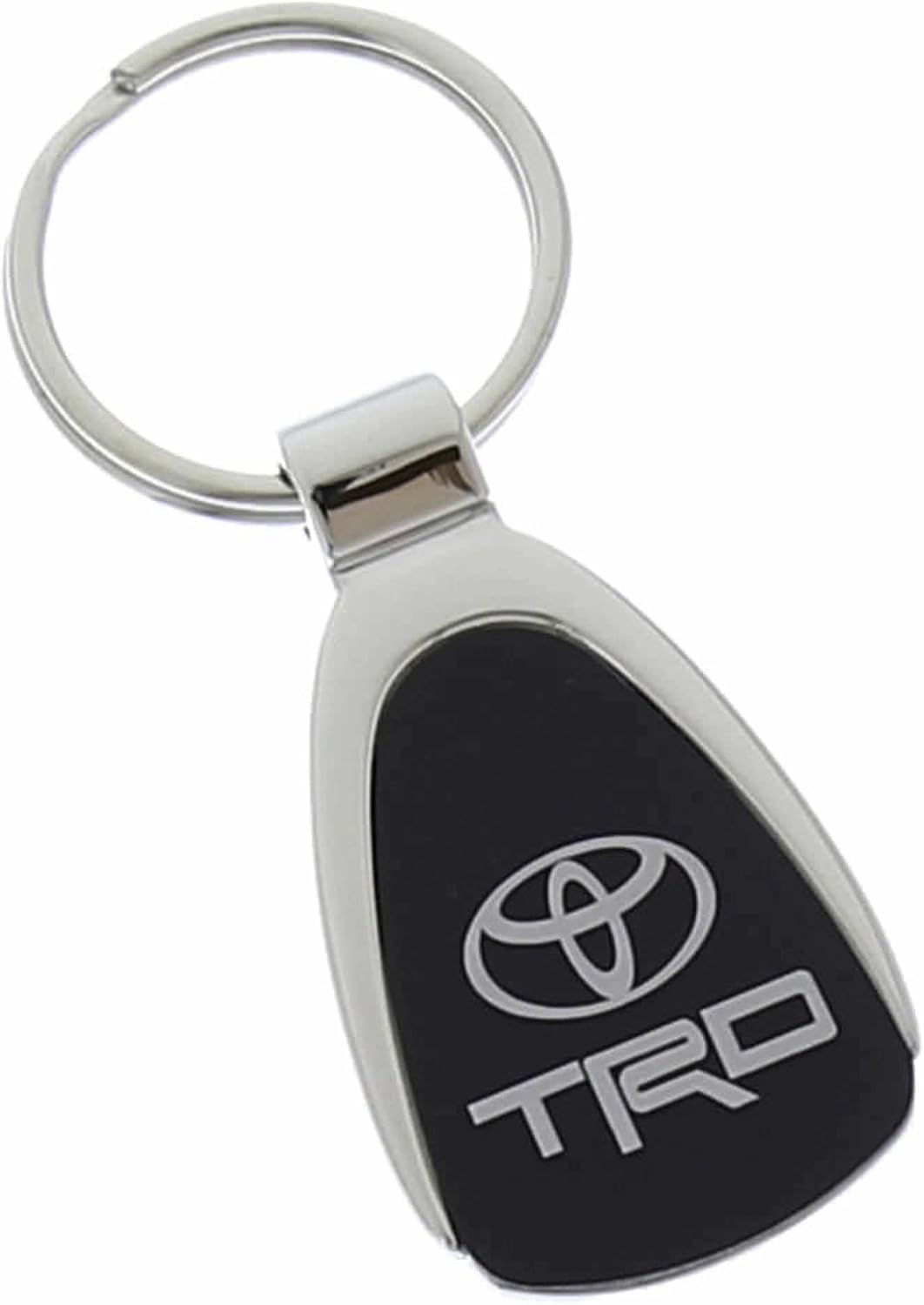 Au-TOMOTIVE GOLD Tear Drop Key Ring for Toyota TRD (Black)